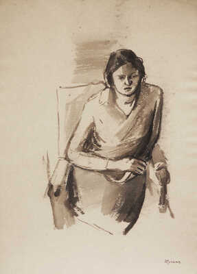 Суханов Борис Фёдорович. Портрет жены (О.В. Лебедевой)